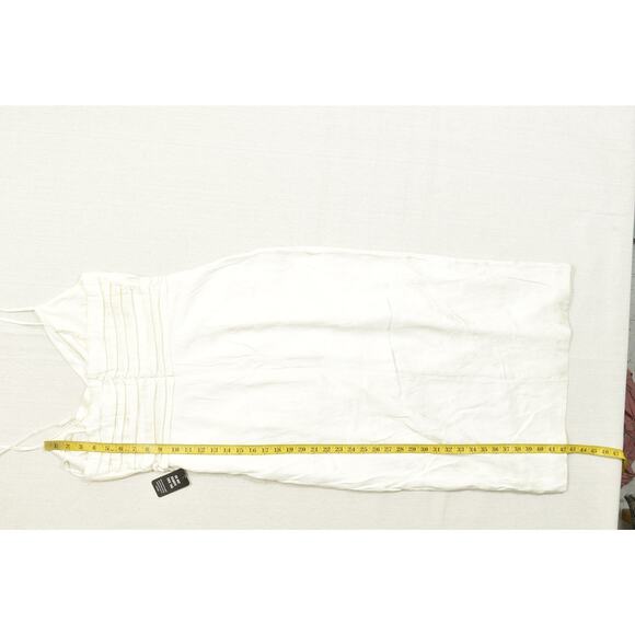 NEW EXPRESS Women's Cream Floral Mini Dress Sleeveless W/ Slit Size 10 - Picture 5 of 8